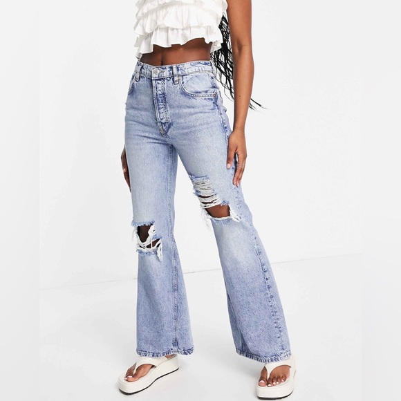 Free People New Dawn Flare Jeans - Picture 7 of 16